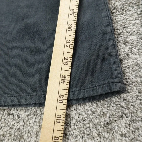 NEW American Eagle Jeans Womens 16 Blue Gray Corduroy Hi Rise Flare Flex Stretch - Picture 4 of 14